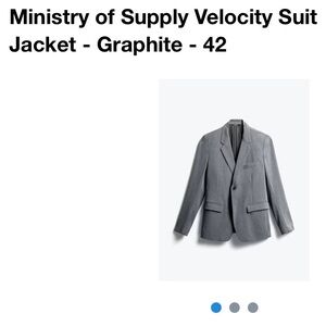 Ministry of Supply 42 Graphite Suit Jacket